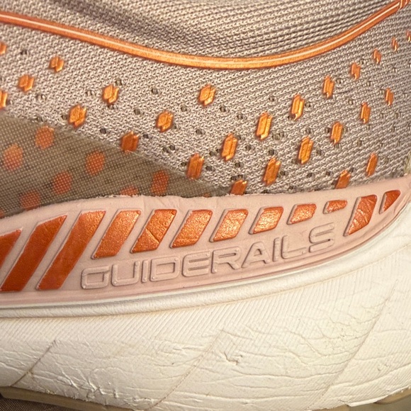 Women's Brooks Adrenaline 21 Athletic Sneakers - Gray and Copper - Picture 9 of 9